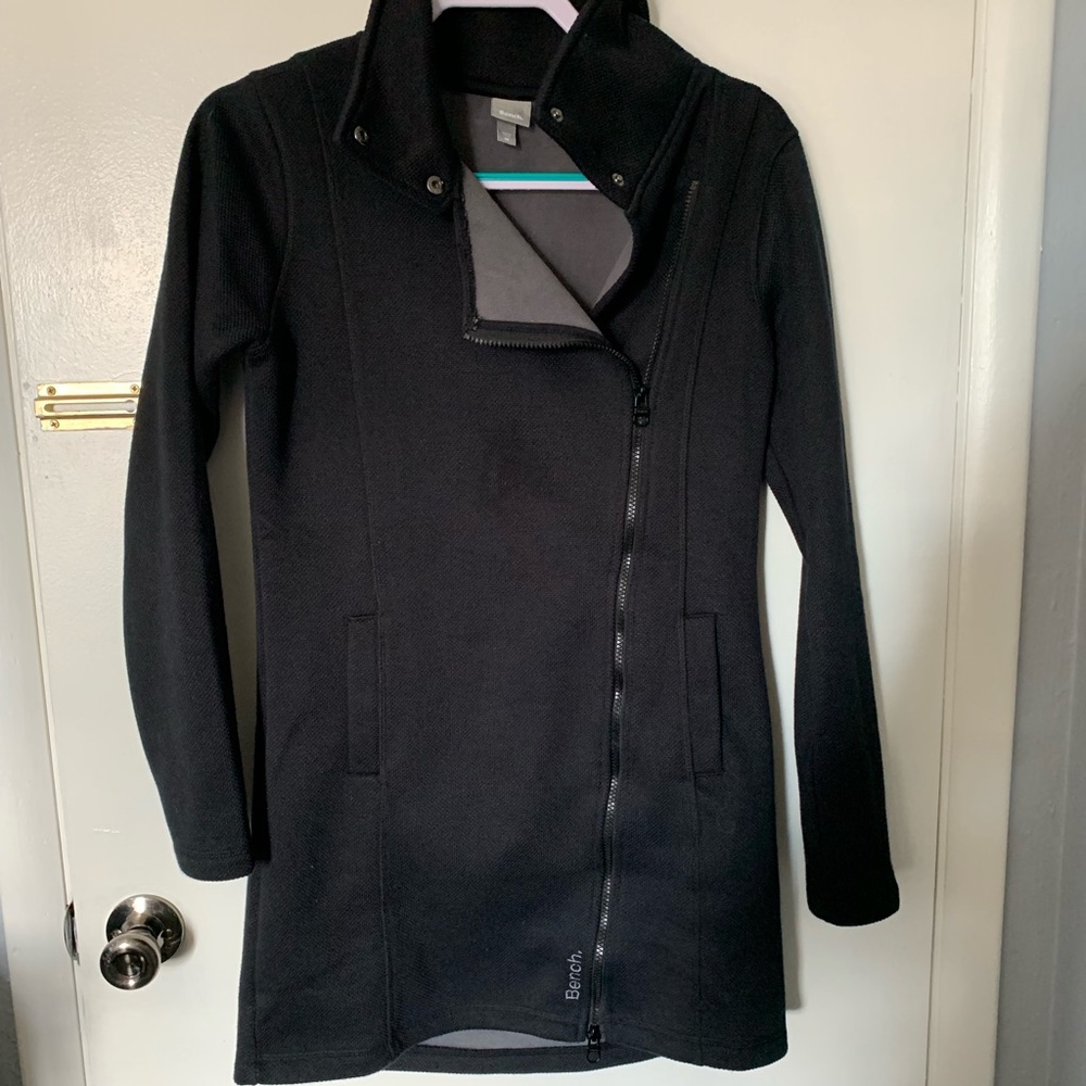 Asymmetrical zip jacket